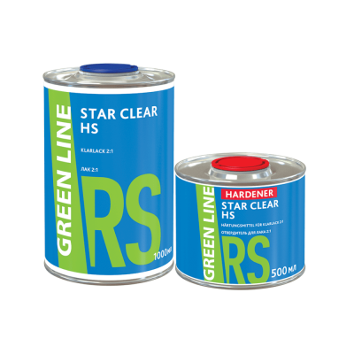 Лак GL STAR Clear HS 2:1-системы HS (1000+500мл)